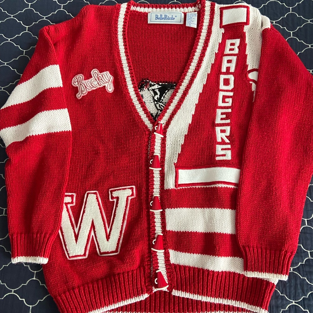 Wisconsin Badgers Fun Vintage Sweater!